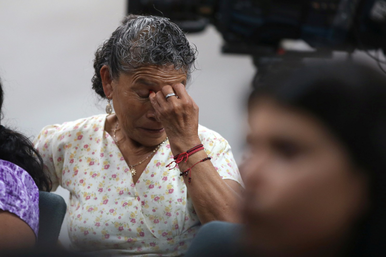 Maria Moctezuma, 67, who immigrated to the U.S. from Mexico 25 years ago, reacts as she watches a TV broadcast of the first presidential debate between Donald Trump and Hillary Clinton, in Los Angeles on Sept. 26. (Lucy Nicholson/Reuters)