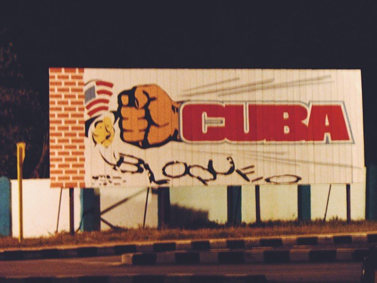 A billboard against the blockade